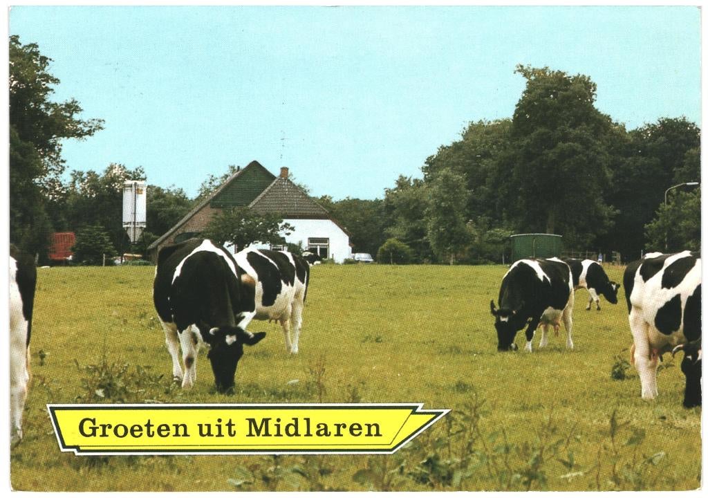 993159 Midlaren 781 Drenthe Boerderij  Gelopen met postzegel, Ophalen of Verzenden, 1980 tot heden, Gelopen, Drenthe