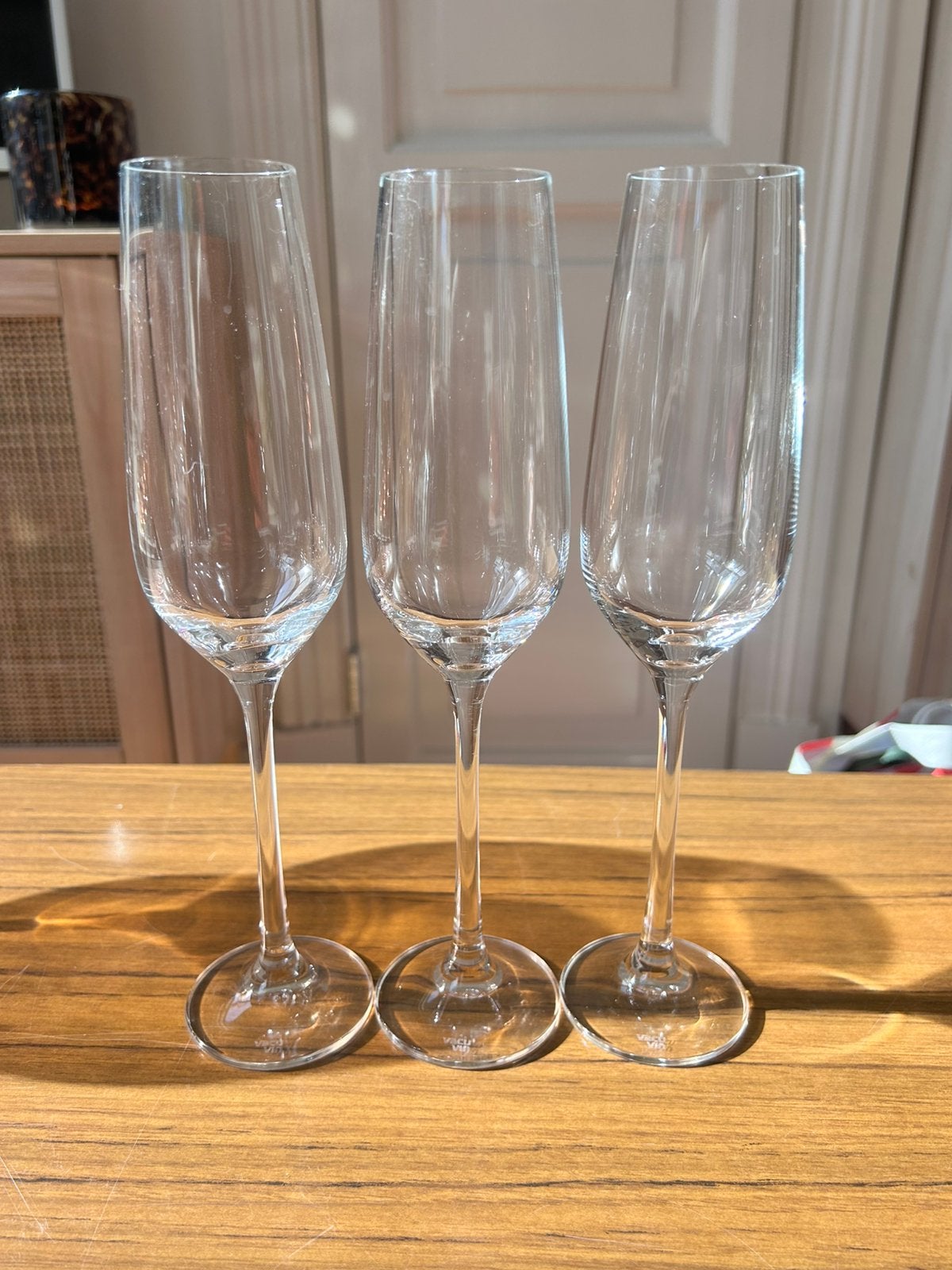 Champange Flutes VacuVin, Ophalen of Verzenden, Zo goed als nieuw, Overige typen