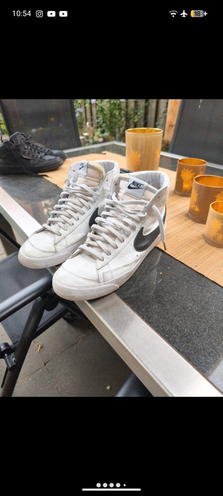 custom Nike Blazer Mid '77 Vintage sneakers - Wit/Zwart, Wit, Nike, Ophalen of Verzenden, Sneakers of Gympen