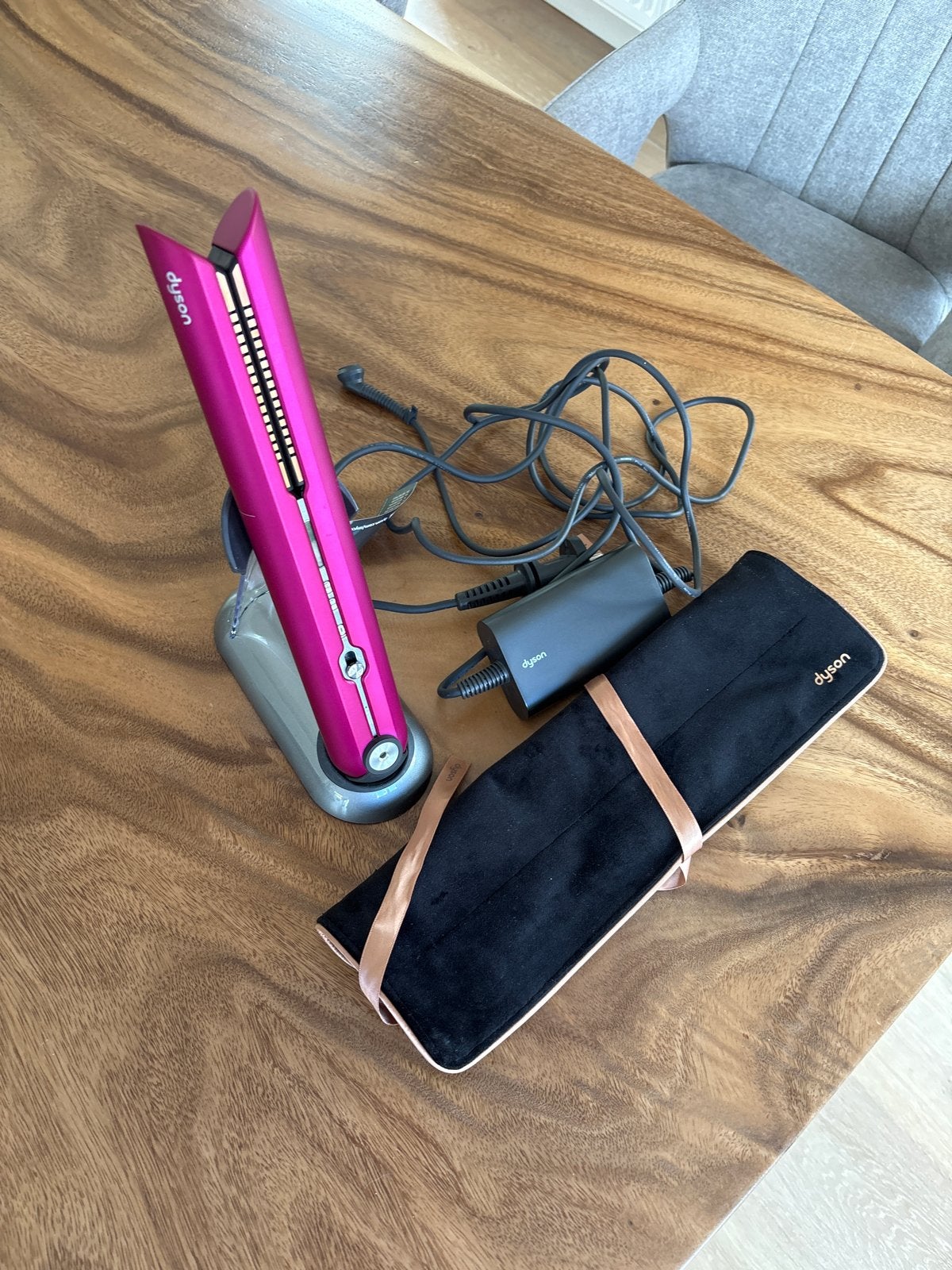 Dyson Corrale Stijltang - Fuchsia/Nikkel, Ophalen, Zo goed als nieuw, Haarverzorging