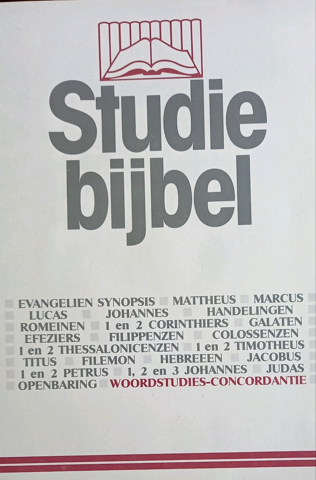 Studiebijbel met Woordstudies en Concordantie, Boeken, Ophalen of Verzenden, Gelezen, H. Courtz, J. Dekker, G. van den Brink (Redactie)