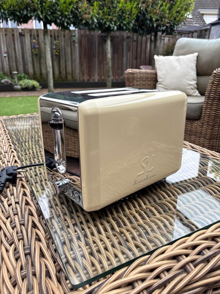 Schaub Lorenz Toaster - Crème/Chroom Retro Design, Witgoed en Apparatuur, Broodroosters, Ophalen of Verzenden, Zo goed als nieuw