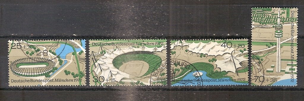 BRD 723-726, Ophalen of Verzenden, BRD, Gestempeld