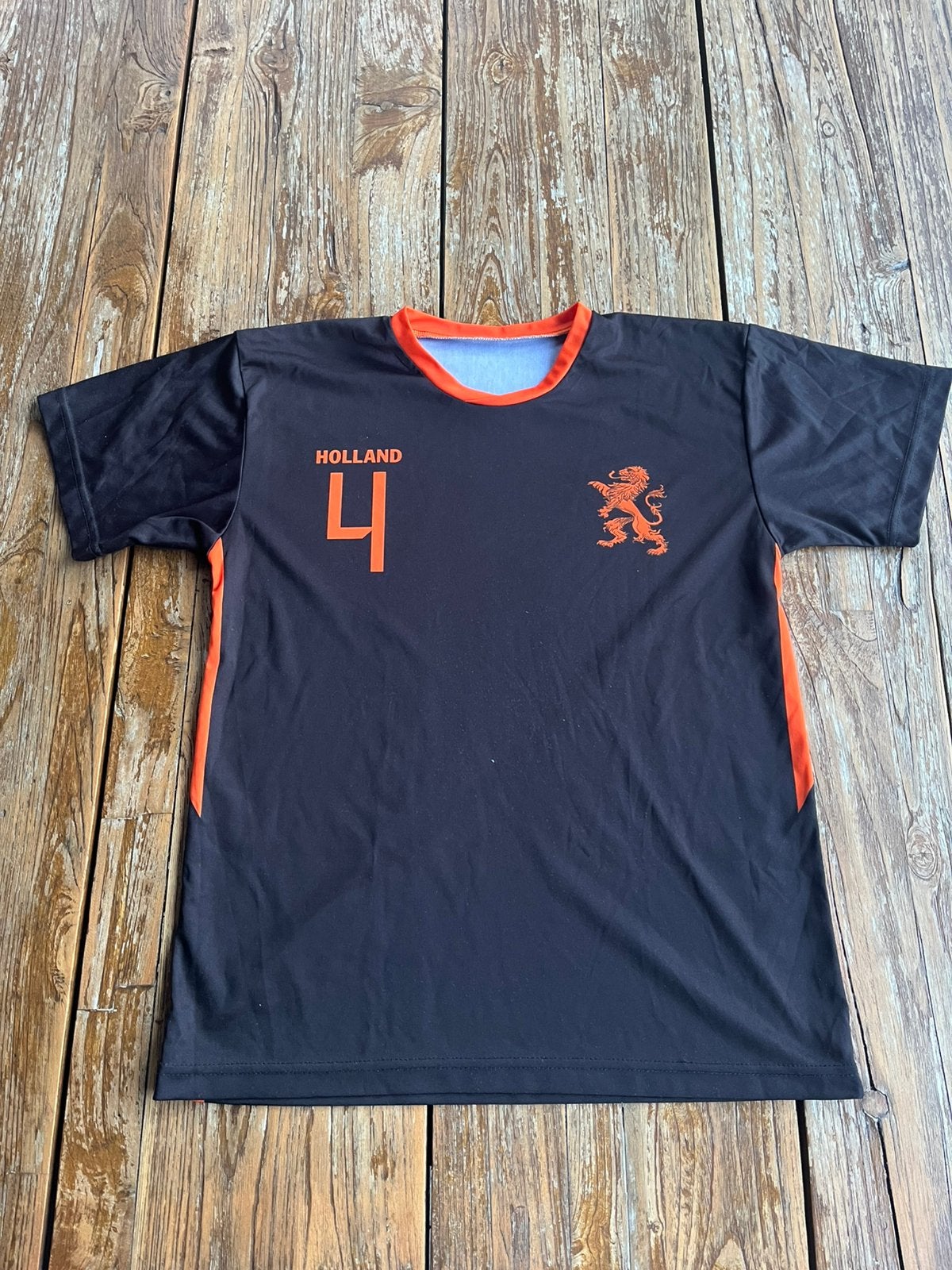 Sport- voetbalshirt, Nederland, herenmaat S, Zwart, Ophalen of Verzenden, Voetbal, Gedragen