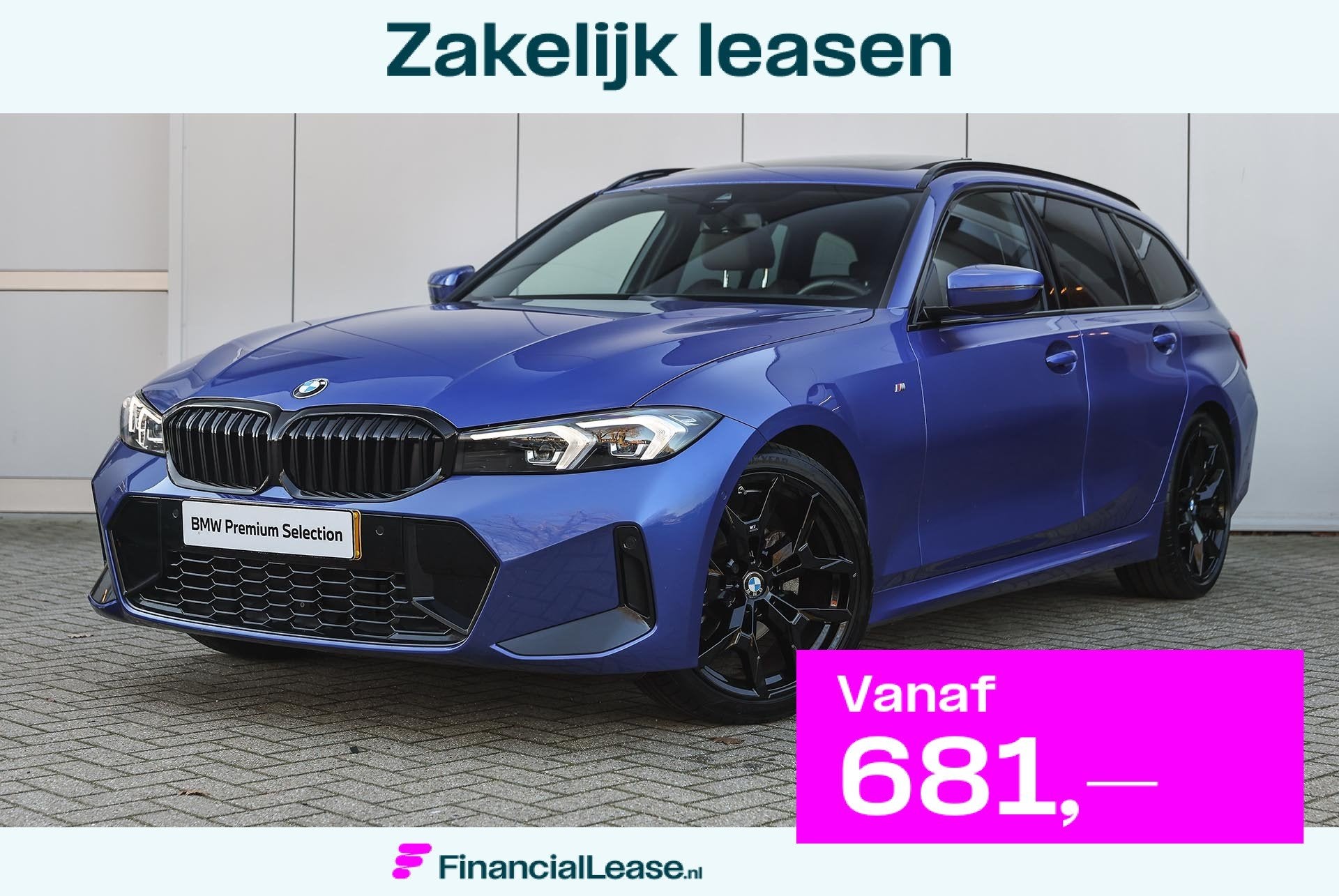 BMW 3 Serie Touring 320i M Sport Automaat / Panoramadak / Tr, Automaat, Gebruikt, 4 cilinders, Blauw