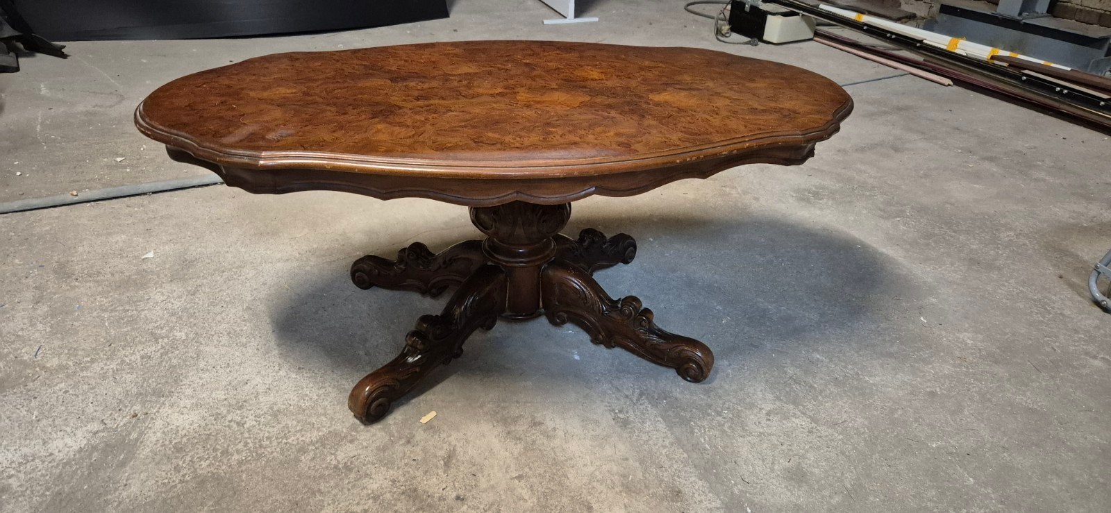 Notenhout Salontafel Antiek, Ophalen