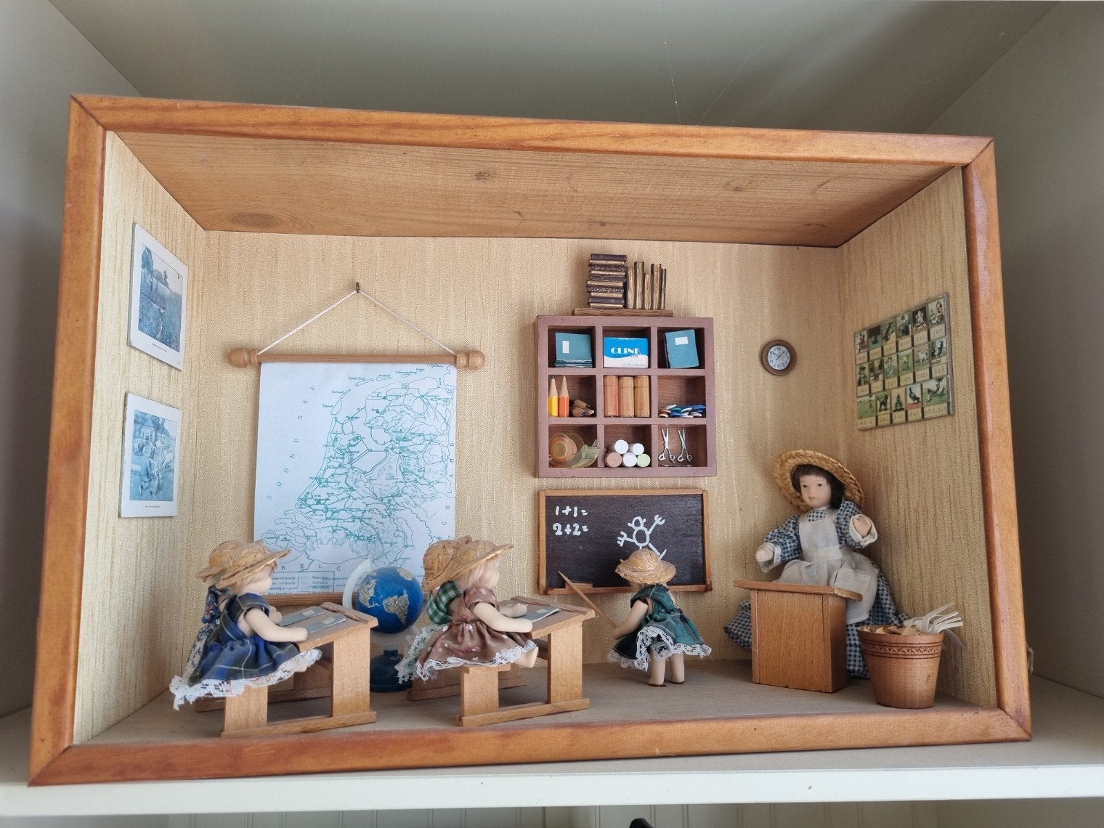 poppenhuis schooltje, Ophalen of Verzenden, Gebruikt, Poppenhuis