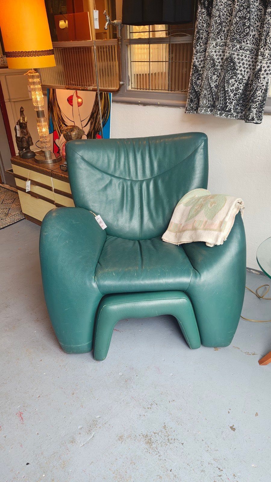Vintage Leolux Echnaton fauteuil, Huis en Inrichting, Ophalen, Gebruikt, Vintage, Retro, Design, 75 tot 100 cm