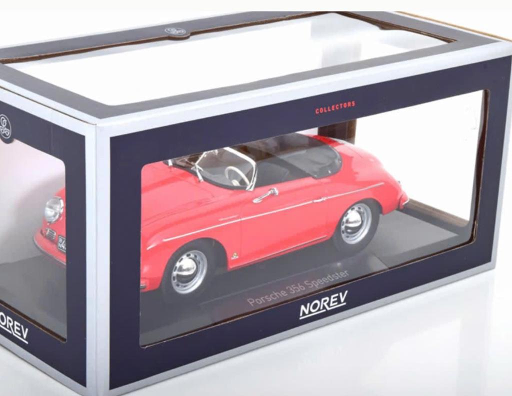 Porsche 356 Speedster 1954 Rood schaal 1/18 NOREV ref 187461, Verzenden, Nieuw, Norev