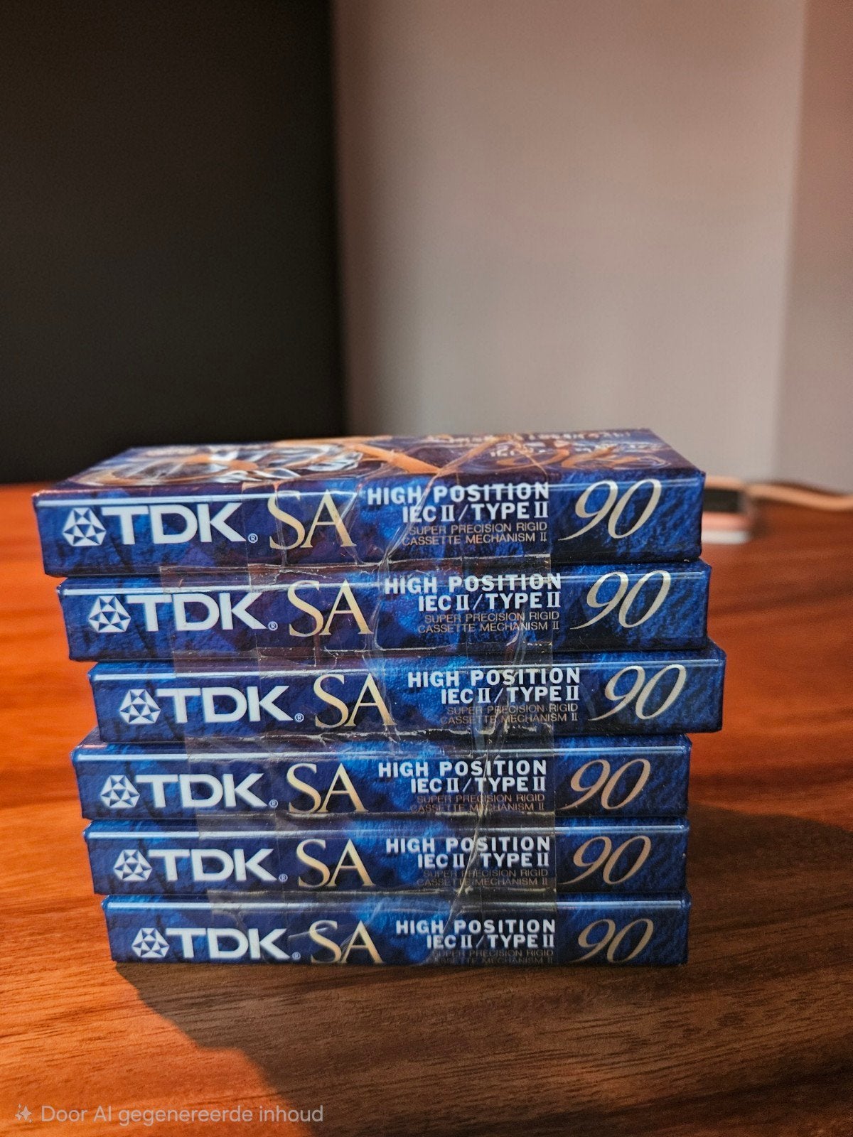 partij van 6 stuks TDK SA cassettebandjes, nieuw in folie, 2 t/m 25 bandjes, Overige genres, Ophalen of Verzenden, Nieuw in verpakking