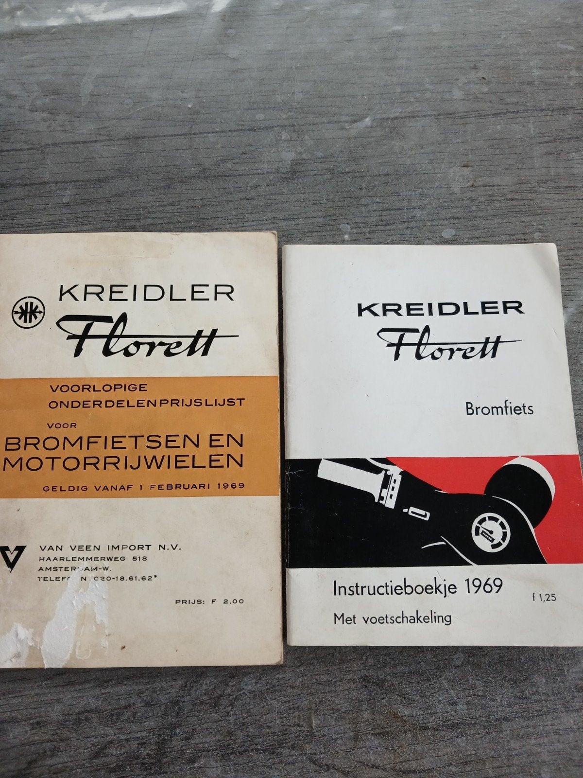 Kreidler Florett Instructieboekje en Onderdelen Prijslijst, Ophalen of Verzenden