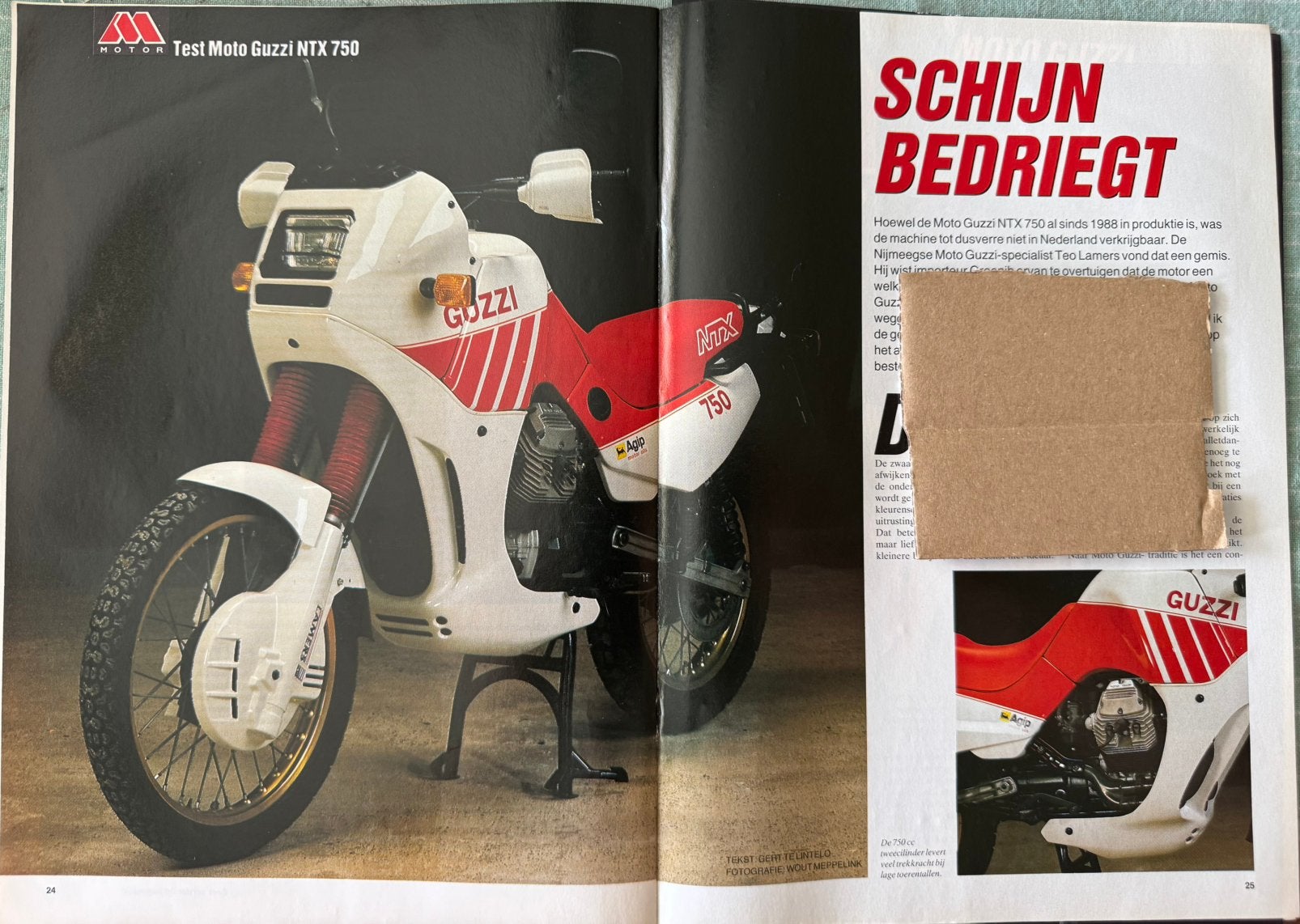 Test 1991 Moto Guzzi NTX750, Verzenden, Zo goed als nieuw, Motoren