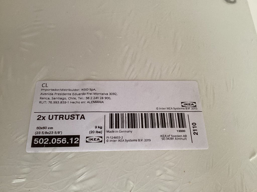 IKEA Utrusta kastplanken 2stuks 60 x 60, Ophalen, Nieuw, 50 tot 100 cm, Minder dan 100 cm