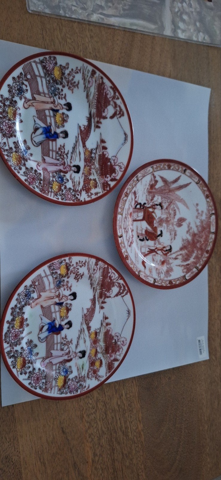 Prachtige Japanse Bordjes, Ophalen of Verzenden
