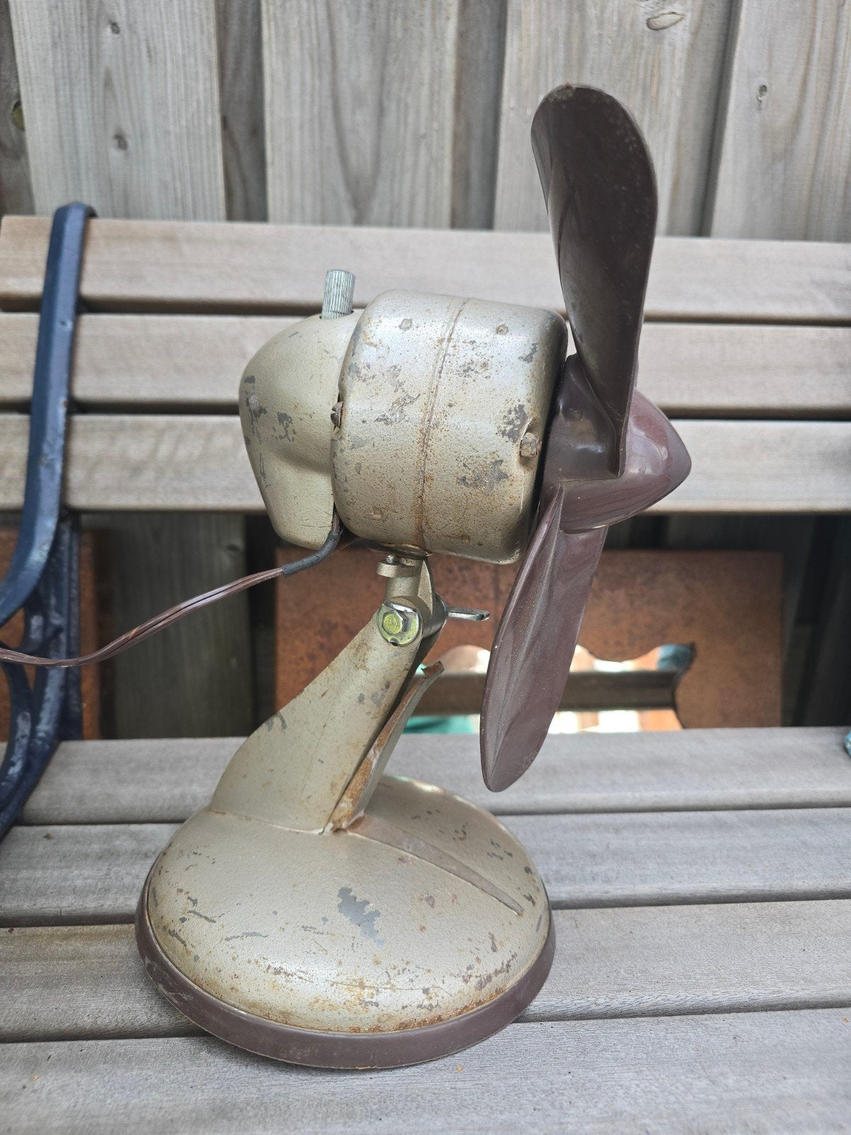 Space Age tafelventilator, merk Elge, type VMSO 1950S €69, Ophalen of Verzenden, Tafelventilator