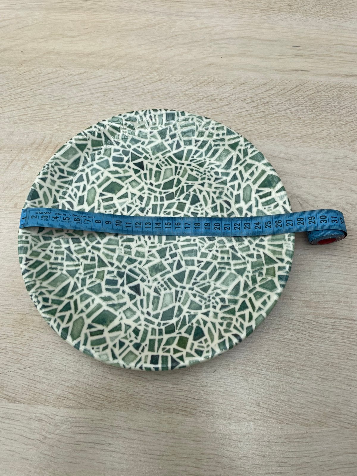 Tognana Attitude Emerald platte borden 27cm 7 stuks, Ophalen, Keramiek, Zo goed als nieuw, Bord(en)