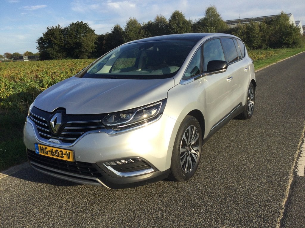Renault Espace 1.6 TCE  Initiale AUT 2015 Grijs Trekhaak, 1618 cc, 4 cilinders, 2000 kg, Bruin