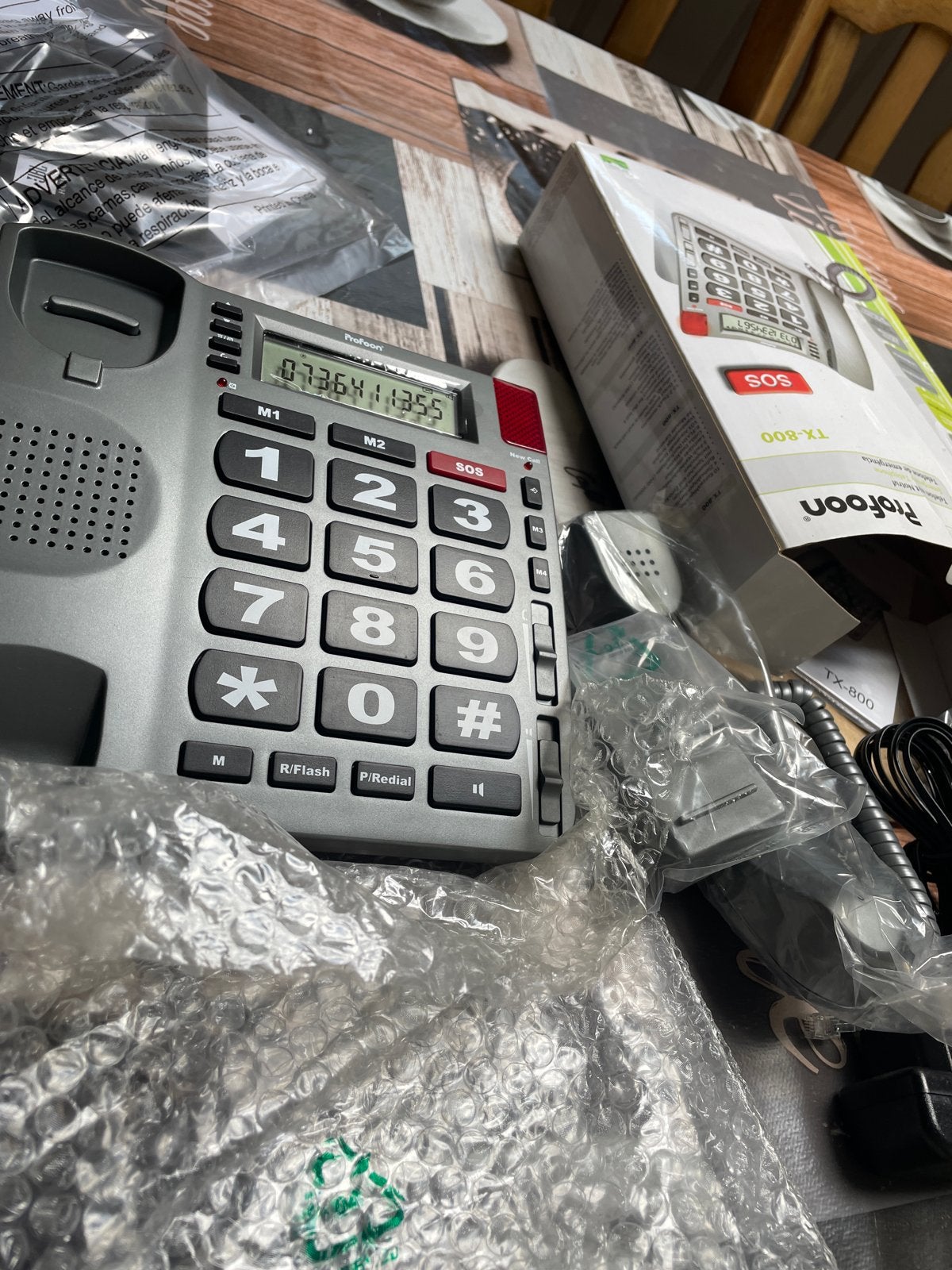 Profoon TX-800 Telefoon voor Ouderen met Grote Toetsen, Telecommunicatie, Vaste telefoons | Niet Draadloos, Ophalen of Verzenden