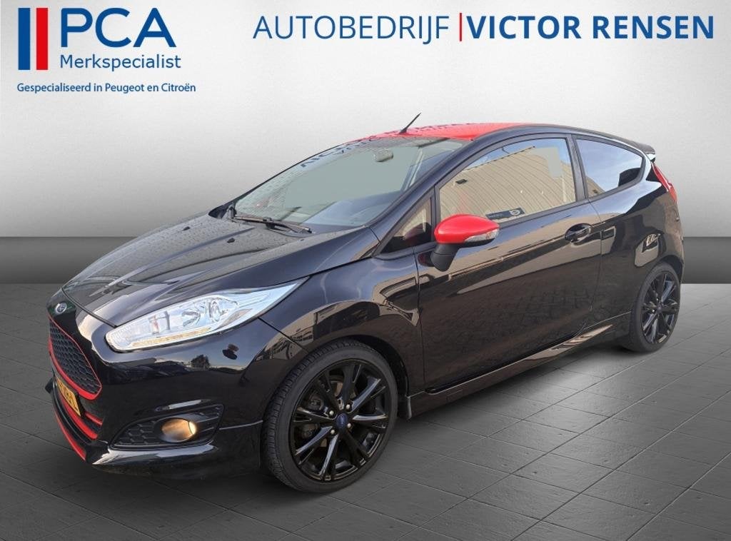 Ford Fiesta Black Edition 140Pk 1.0 EcoB. Red Edit., Auto's, Ford, Voorwielaandrijving, Stof, Gebruikt, Euro 6