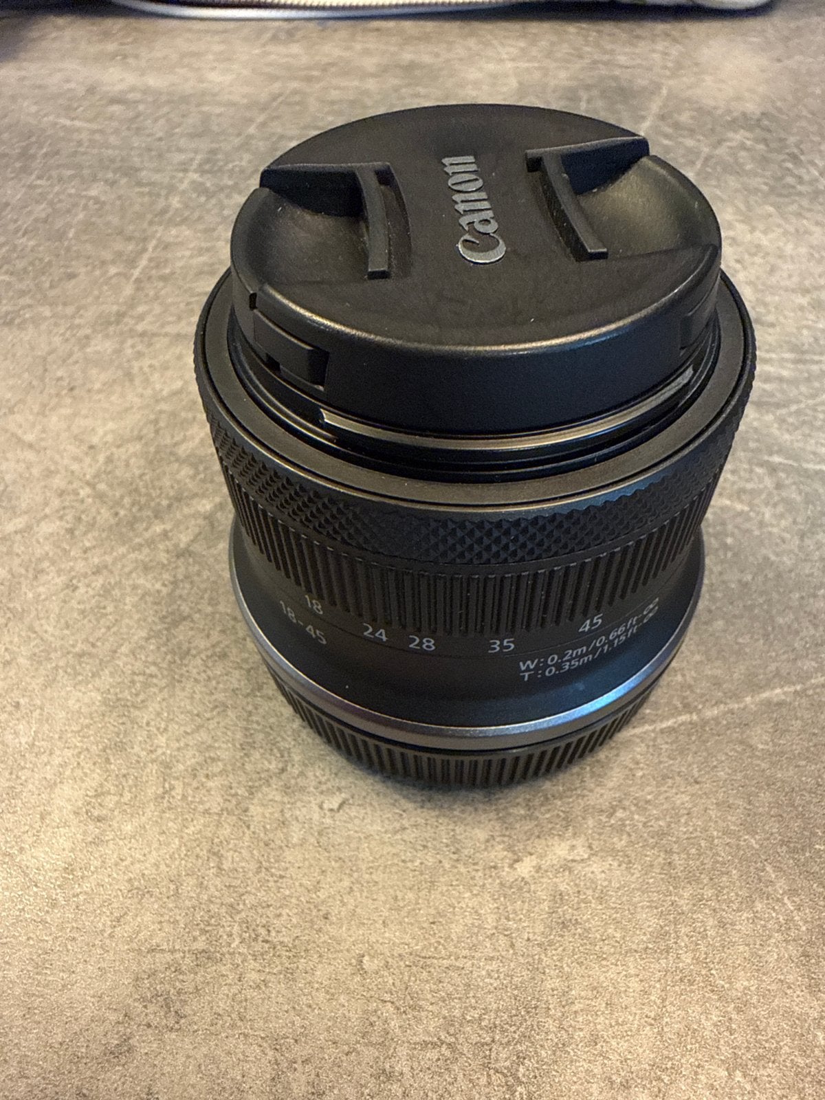 Canon RF-S 18-45mm f/4.5-6.3 IS STM objectief, Audio, Tv en Foto, Fotografie | Lenzen en Objectieven, Ophalen, Gebruikt, Canon