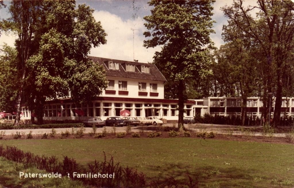 Paterswolde t Familiehotel - 1972 gelopen, Verzamelen, Ophalen of Verzenden, 1960 tot 1980, Gelopen, Groningen