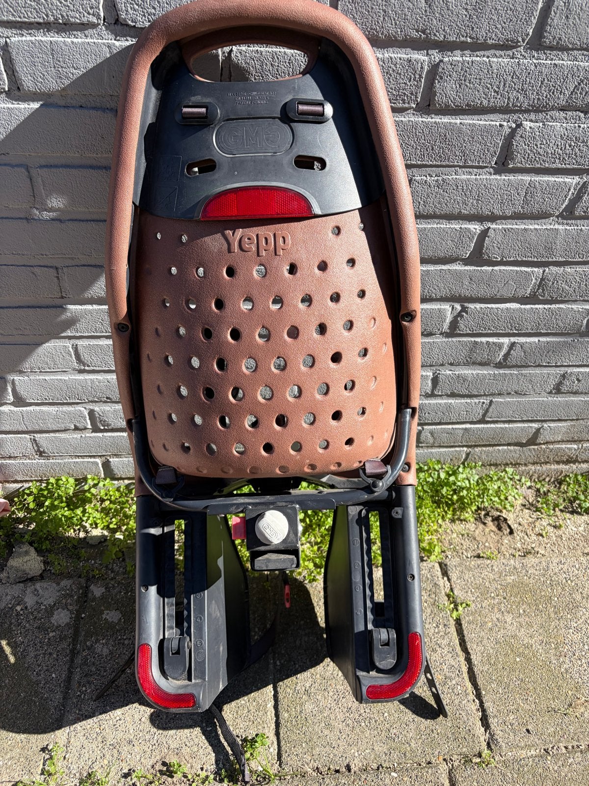 Yepp Achterzitje Bruin - Comfortabel en Veilig, Ophalen, Achterzitje, 9 t/m 36 kg, Gebruikt