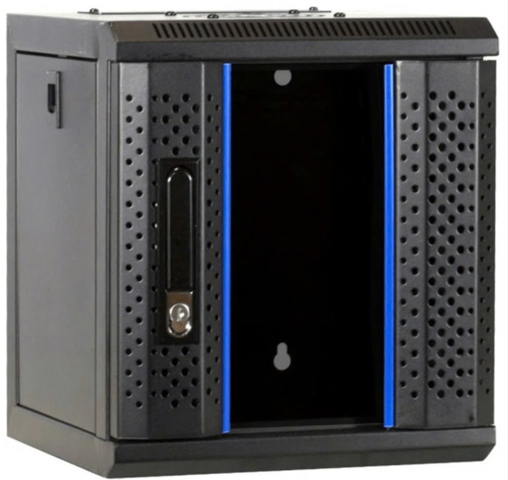 10-inch 6U Serverkast (wand) + extra’s aangeboden, Ophalen of Verzenden, Zo goed als nieuw, Geperforeerd, Plaatstaal