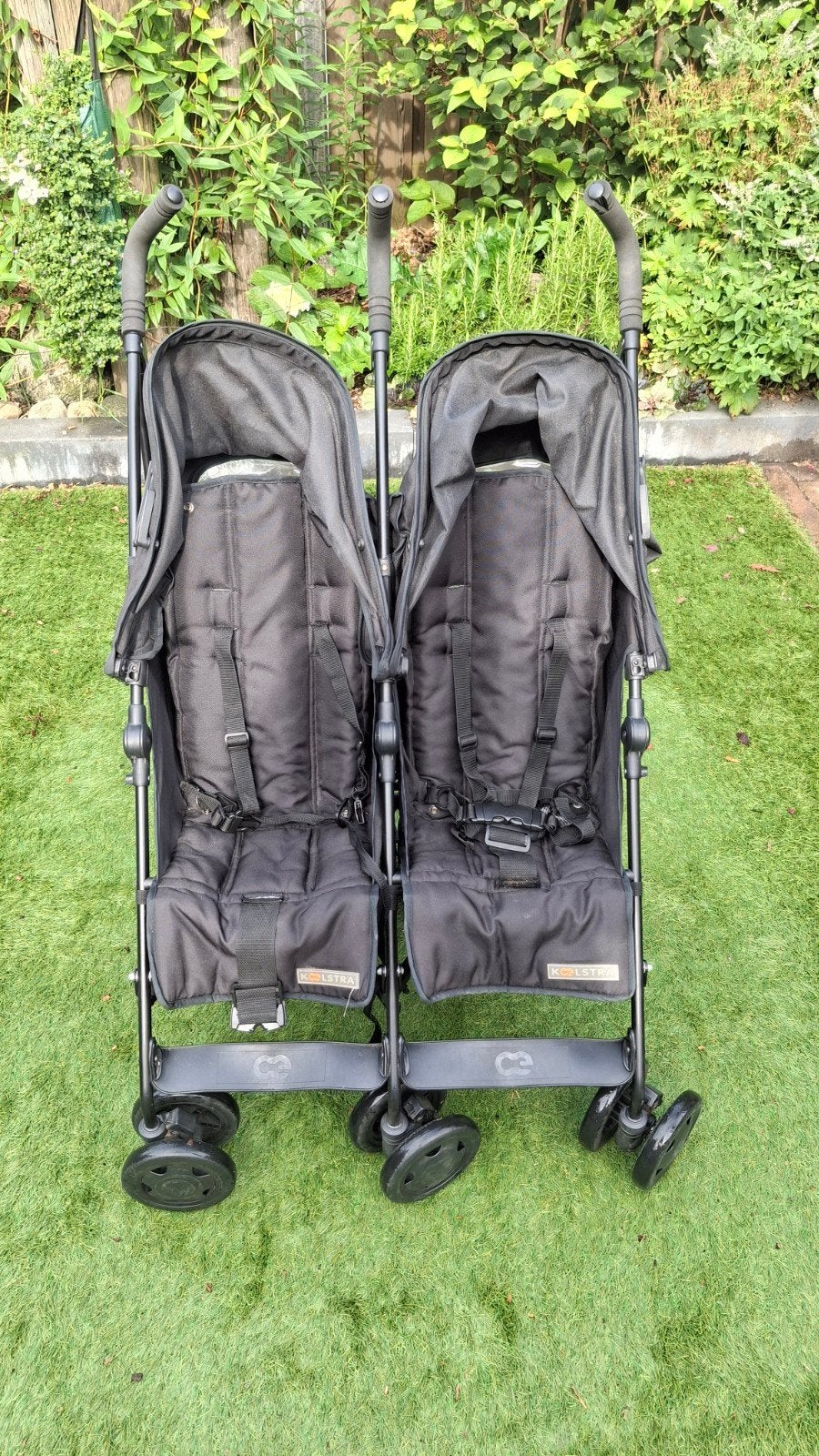 Dubbele buggy koelstra simba, Ophalen, Gebruikt, Kinderwagen of Buggy