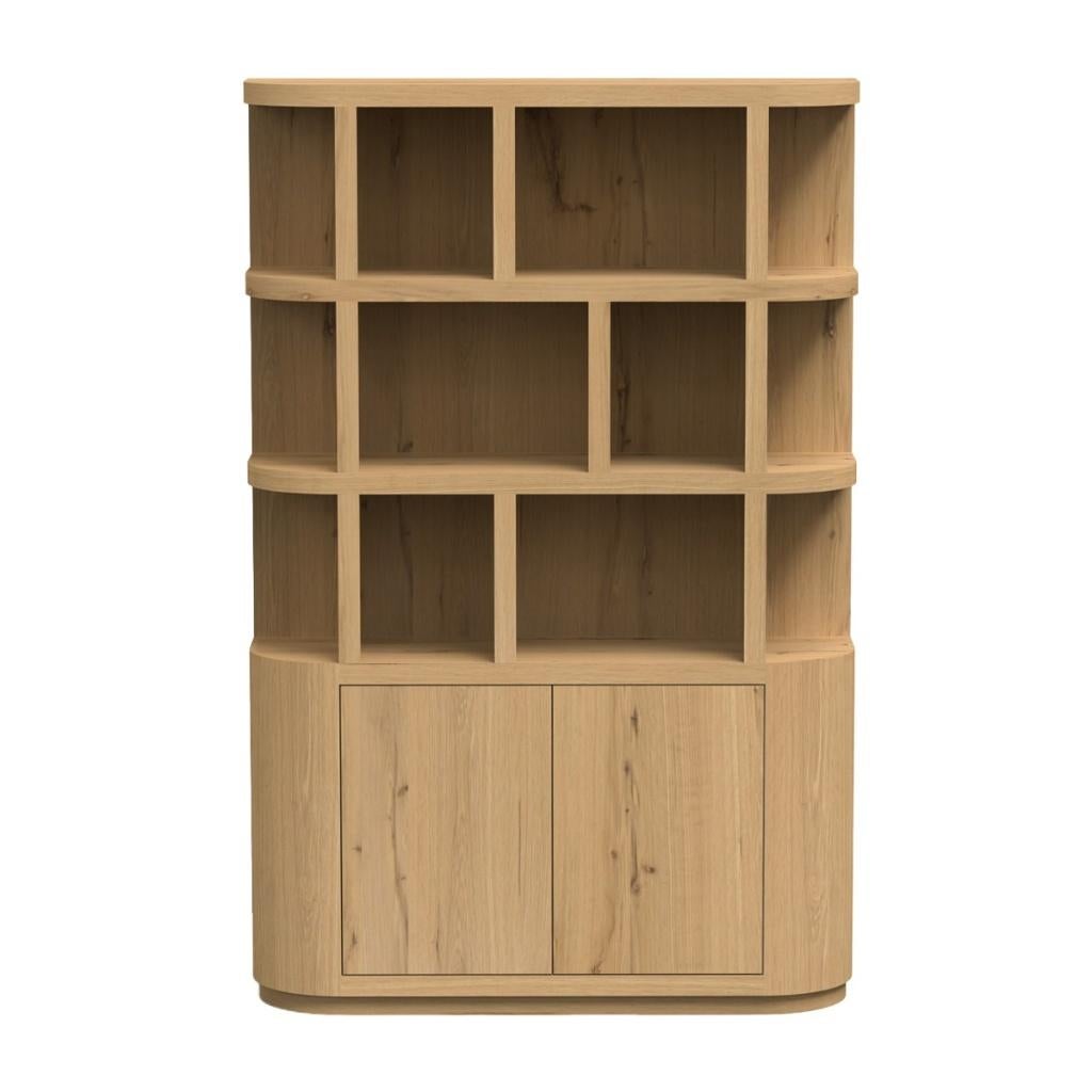 livingfurn boekenkast Novero 145cm demo van €1749 voor € 950, Ophalen, Met deur(en), 100 tot 150 cm, Nieuw