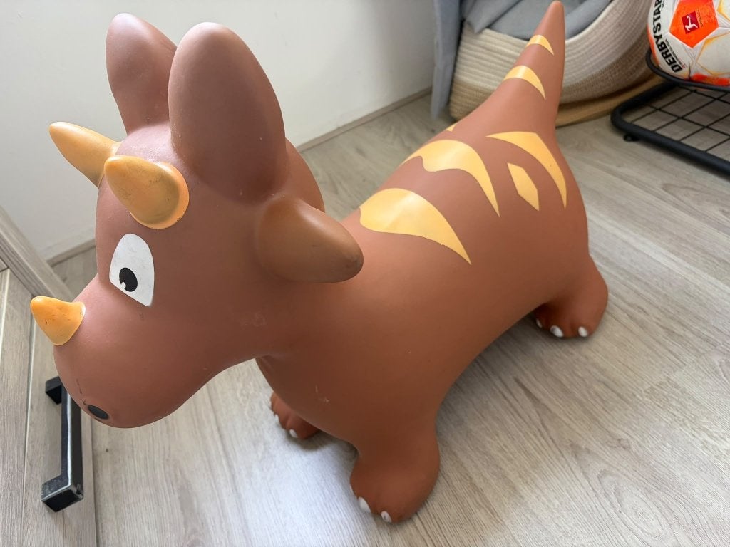 Skippydier Dino, Ophalen, Gebruikt