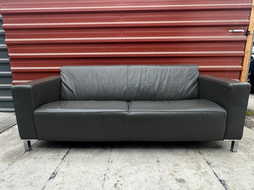 Montèl Designbank – Antraciet Leder