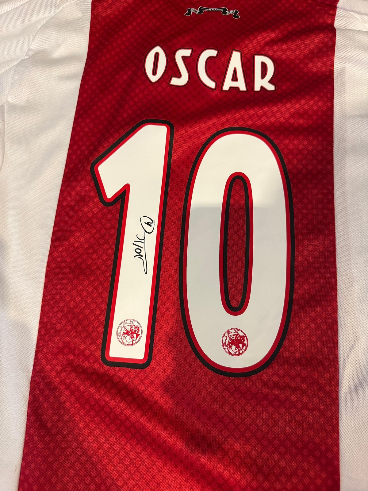 Oscar Gloukh gesigneerd thuisshirt Ajax met videobewijs, Verzenden, Nieuw, Ajax, Shirt