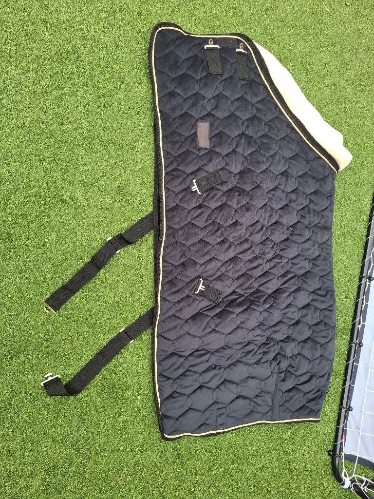 Nieuwe zwarte Showdeken maat 165/125cm, Overige merken, Cob (M), Overige typen, Nieuw