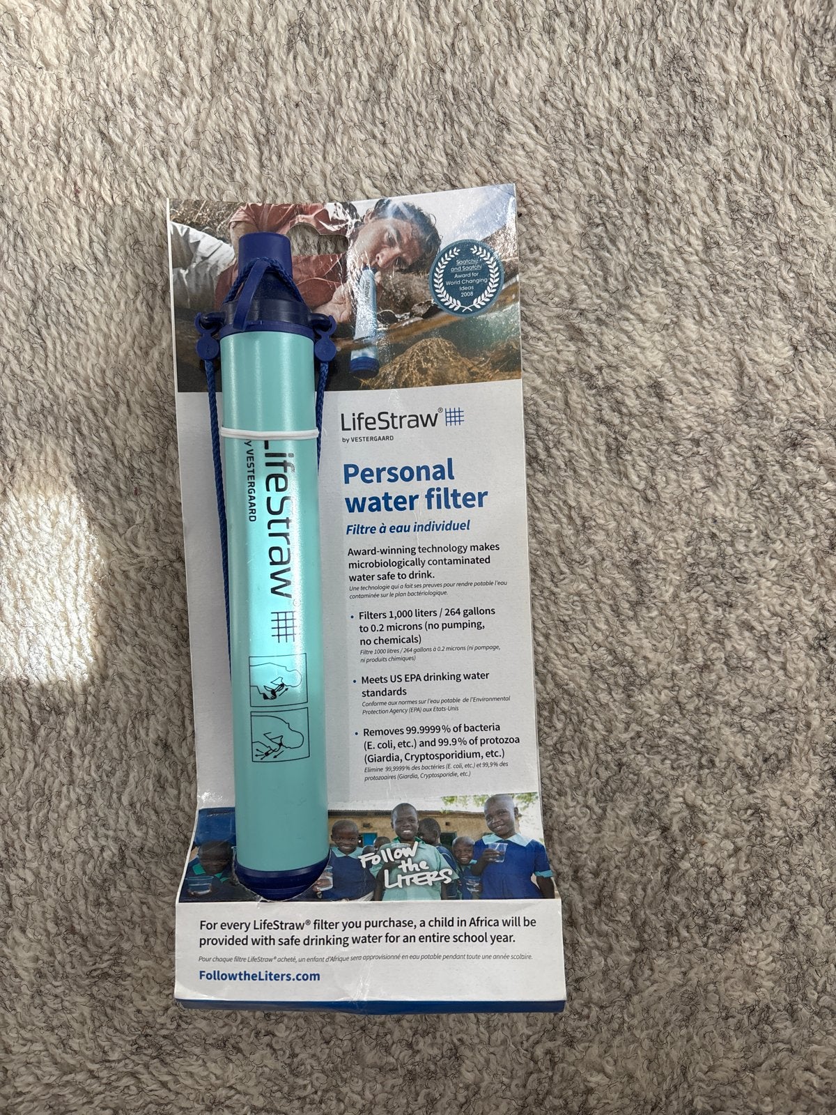LifeStraw Persoonlijk Waterfilter - Nieuw in verpakking, Ophalen of Verzenden, Nieuw