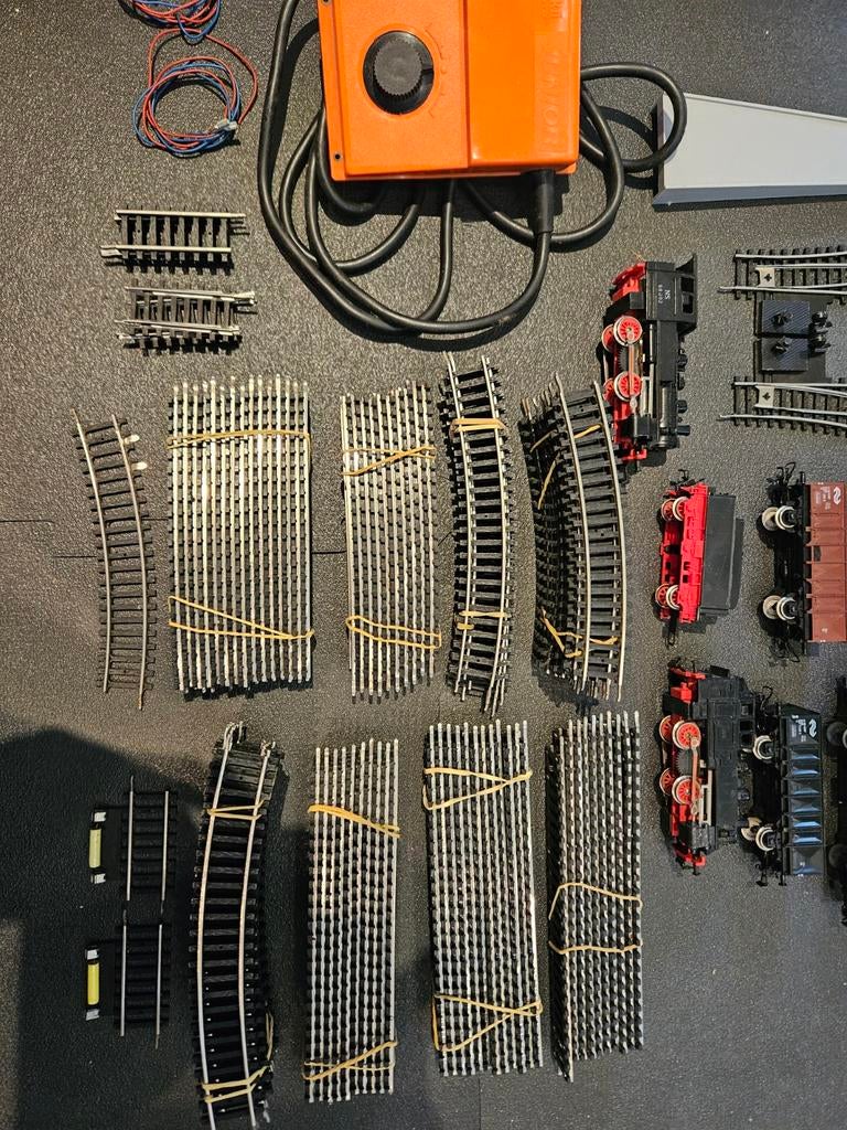 Piko beginners set compleet met rails, wissels, treinen, Gelijkstroom, Analoog, Gebruikt, Treinset