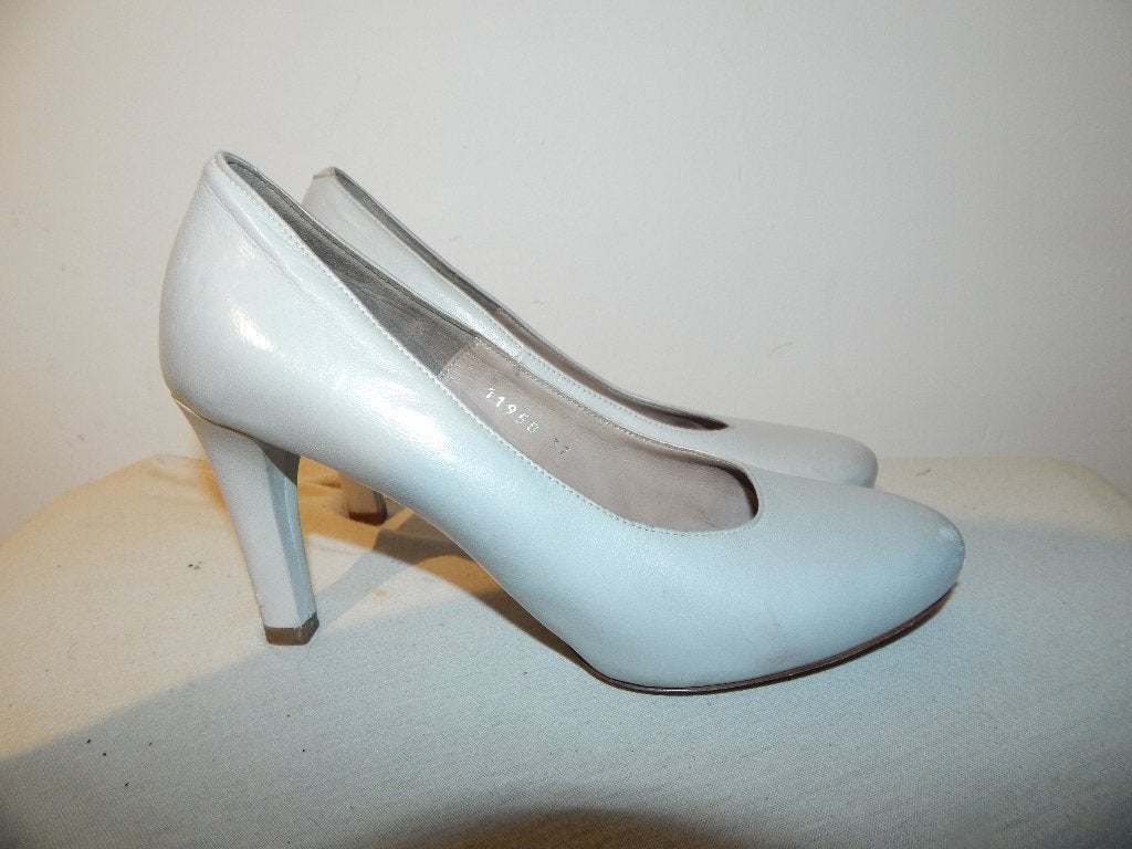 Dries van Noten leren pumps creme tint basis model 37