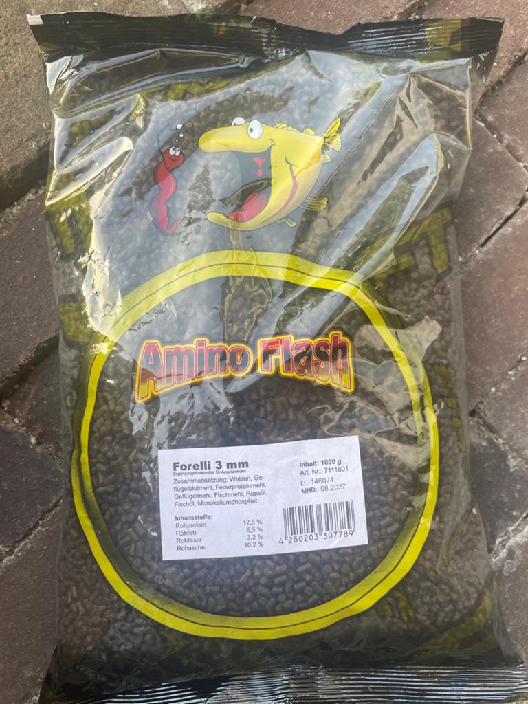 Forelli 3 mm Amino Flash Forellen lokvoer - 3 kg, Ophalen of Verzenden, Nieuw, Overige typen