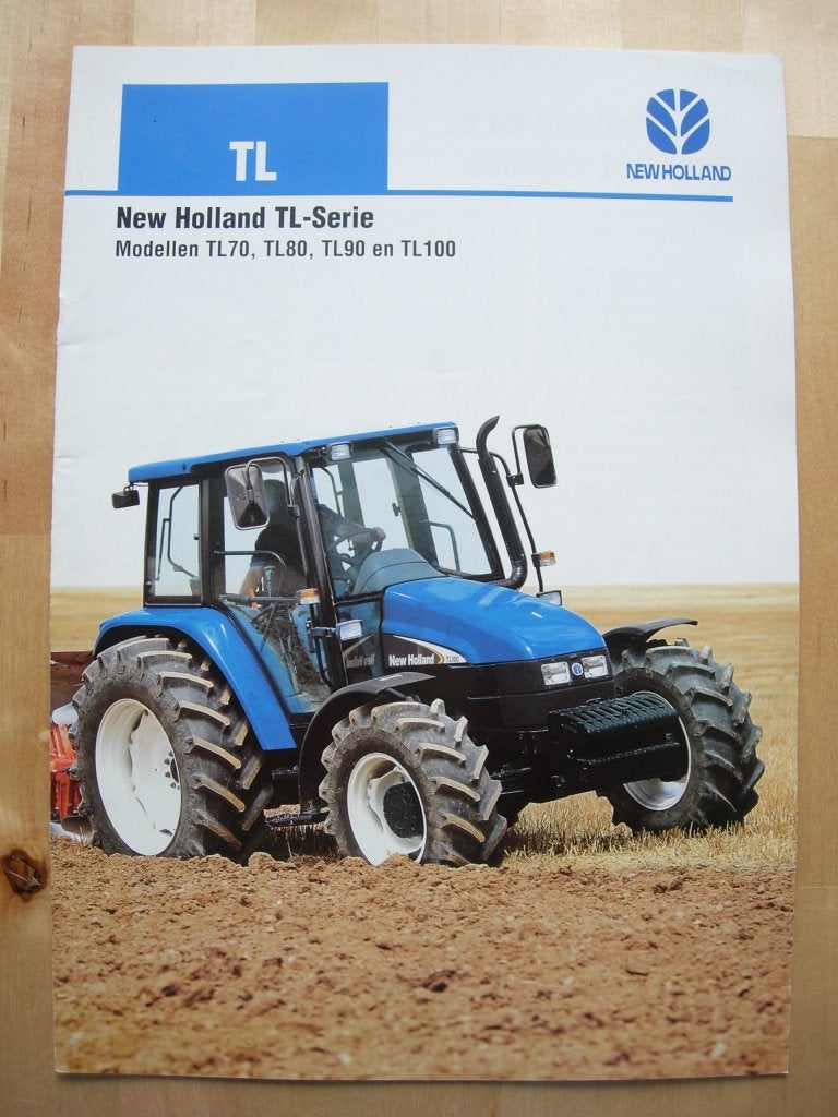 New Holland TL Tractor Trekker Brochure 2003 TL70 TL80 TL90, Folder, Verzenden, New Holland, Zo goed als nieuw