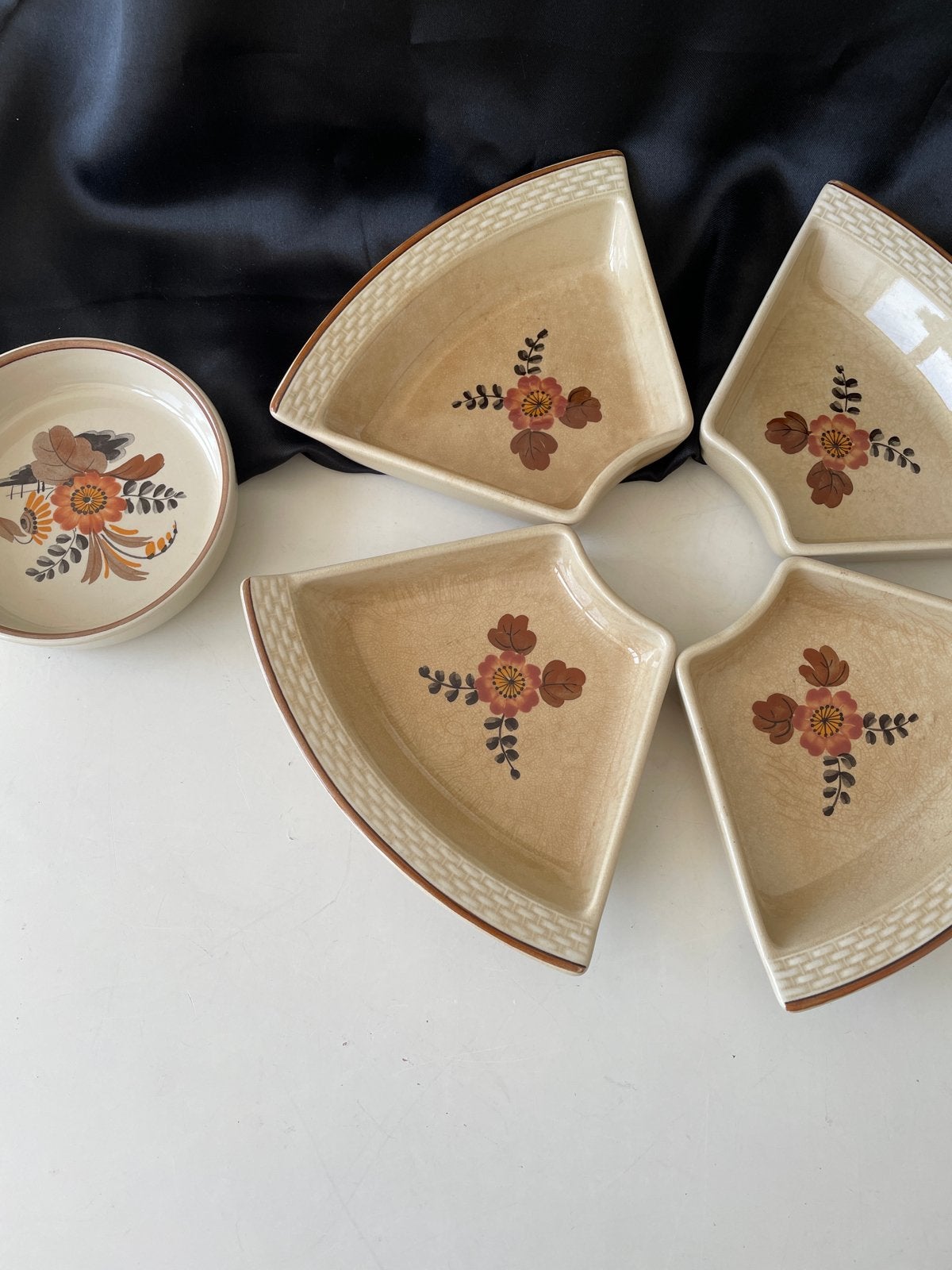 Vintage Knud Denmark Aluminia of Royal 1793/1797 schalen set, Antiek en Kunst, Antiek | Porselein, Ophalen of Verzenden