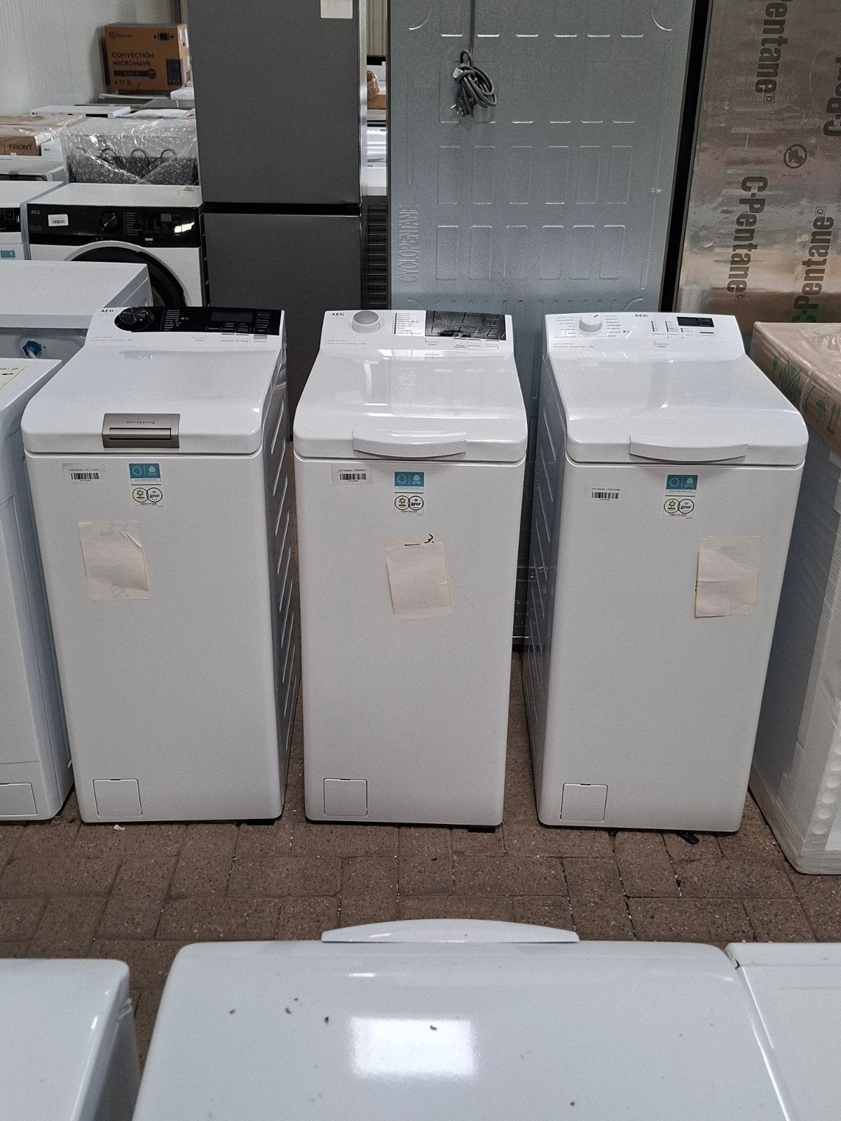 Nieuwe AEG bovenladers 6 of 7 kg inhoud met 2 jaar garantie, Bovenlader, Nieuw, Ophalen of Verzenden, 85 tot 90 cm