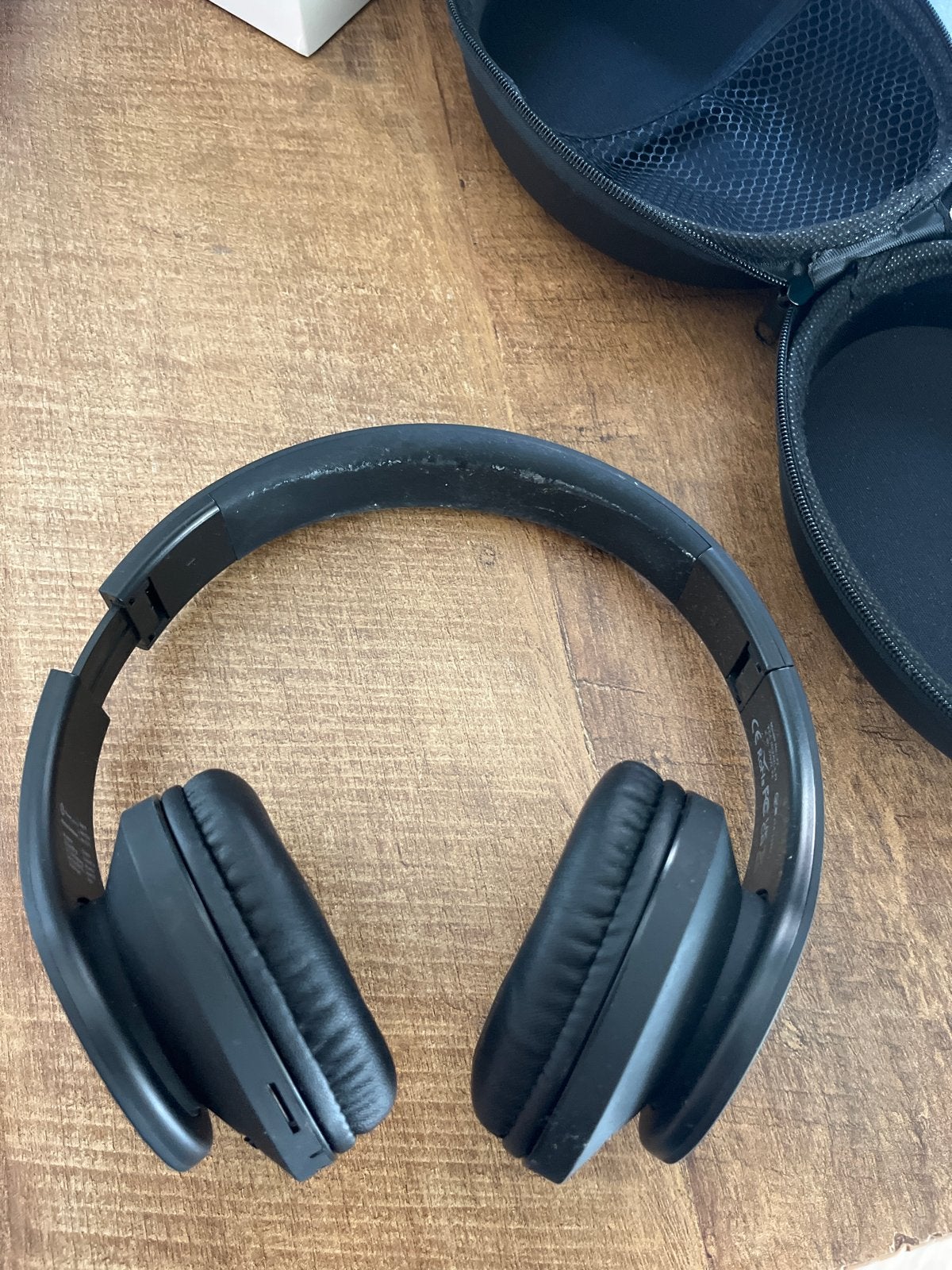 PowerLocus Bluetooth Koptelefoon met Draagtas - Zwart, Bluetooth, Zo goed als nieuw, Over-ear, Zwart