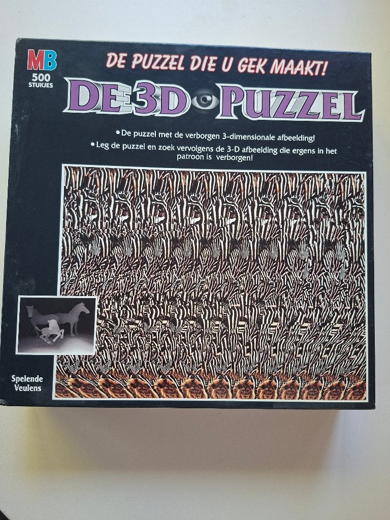 MB 3D Puzzel - De Puzzel Die U Gek Maakt! - Spelende Veulens, Hobby en Vrije tijd, Denksport en Puzzels, Ophalen of Verzenden