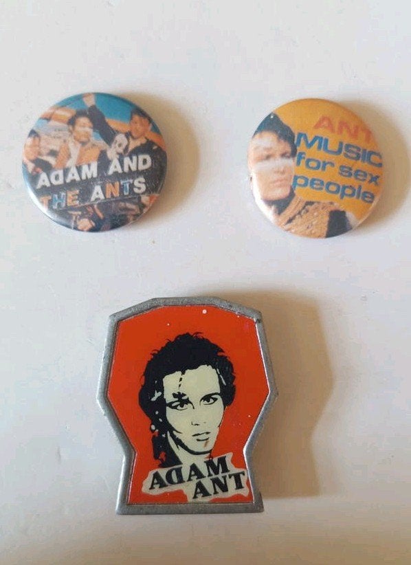 Adam and the Ants Speldjes - Vintage, Ophalen of Verzenden, Gebruikt, Button