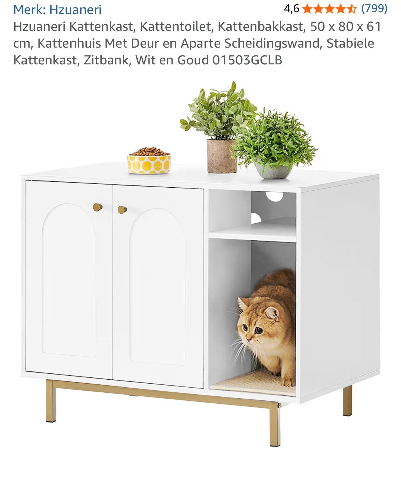Kattenkast (NIEUW) 50x80x61 cm, Dieren en Toebehoren, Kattenbakken, Ophalen of Verzenden, Nieuw