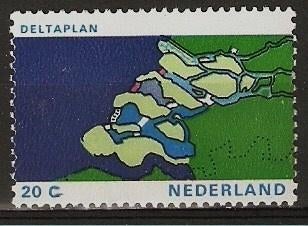 Nederland 1002 zegel deltawerken., Postzegels en Munten, Verzenden, Postfris