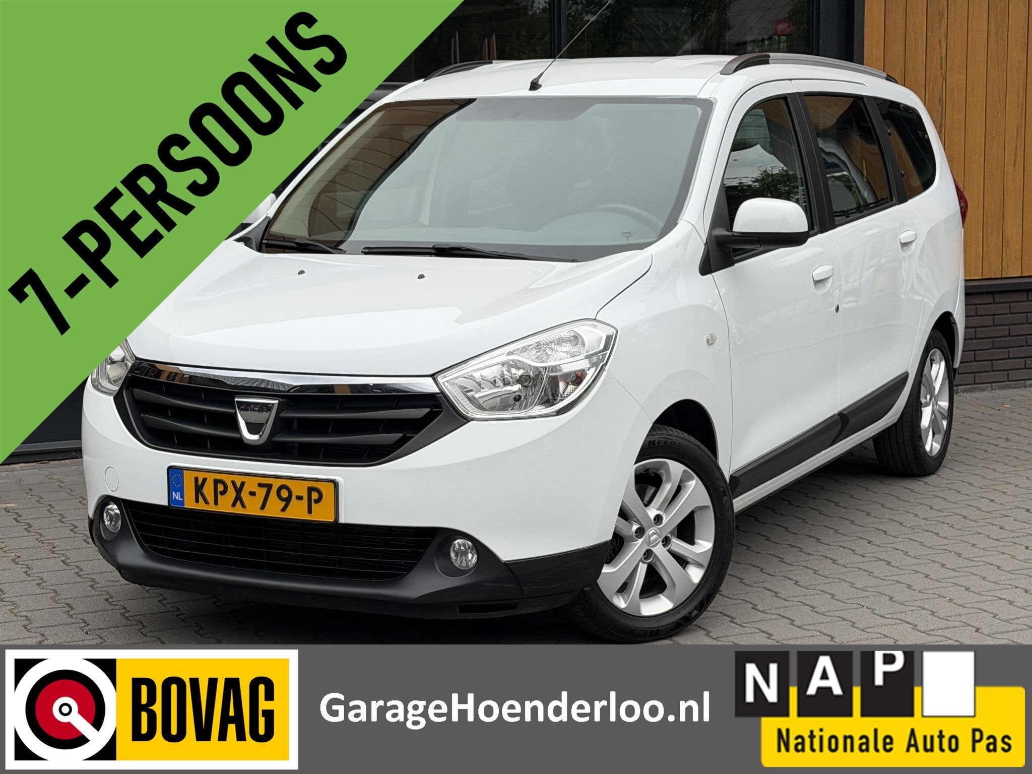 Dacia Lodgy 1.2 TCe 7 Pers. Navigatie, Cruise, Stoelverw. Ga, Auto's, Voorwielaandrijving, Stof, Gebruikt, Euro 6