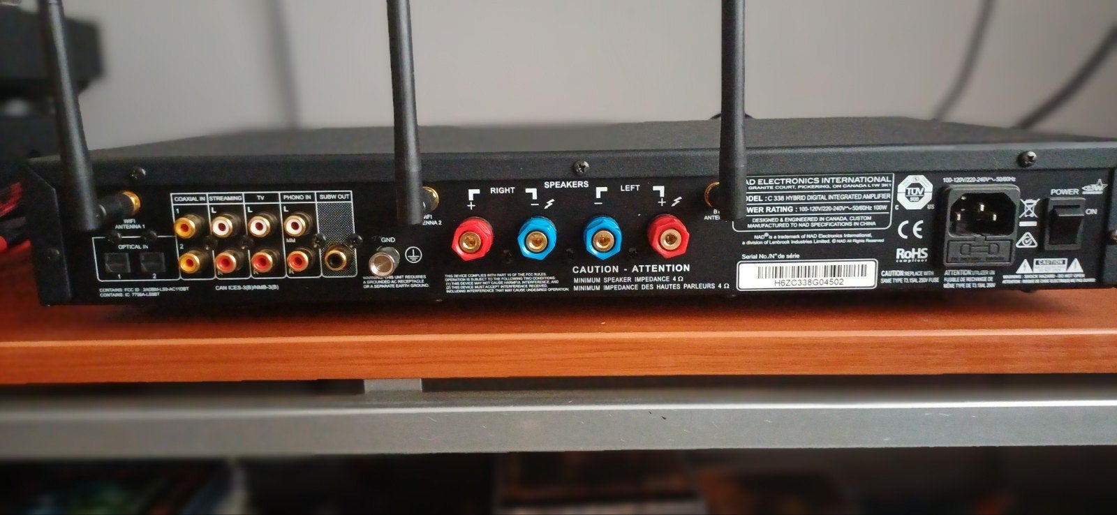 NAD C 338 Hybride Digitale Geïntegreerde Versterker, Ophalen