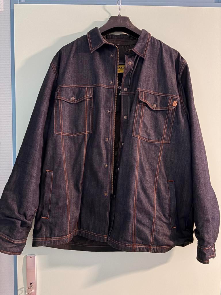 John Doe Kevlar motorjas met 'Wild Hogs' patch - Maat 4XL, Motoren, Kleding | Motorkleding, Ophalen, Tweedehands, Heren, Jas | textiel