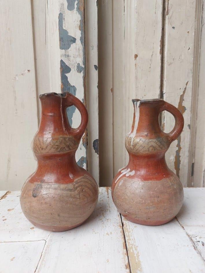 Antieke kandelaars aardewerk, Antiek en Kunst, Antiek | Kandelaars, Ophalen of Verzenden, Keramiek of Aardewerk