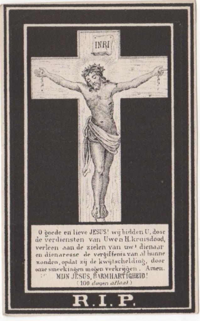 Johannes Overmars 1787 + 1874 Amsterdam, 87 jaar oud, Verzenden